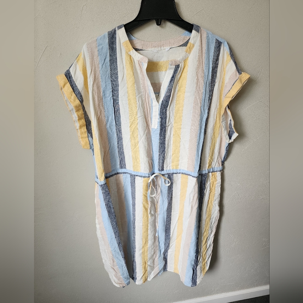 Spring Striped Boho Dress Size 3X